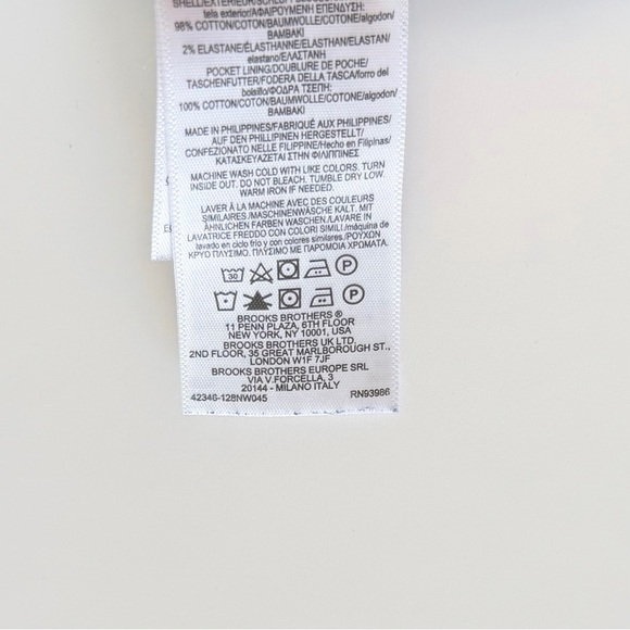 Brooks Brothers Care Label - Picture 8 of 12
